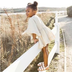 Rylee + Cru Cream Kids Swim Coverup